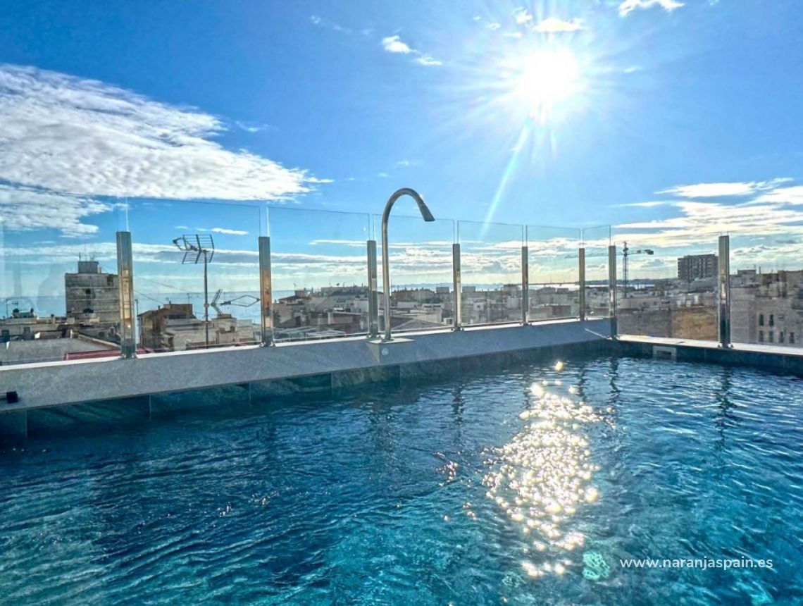 Apartamento con piscina en la azotea en Torrevieja