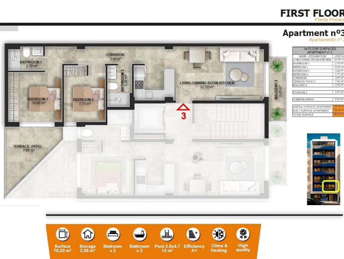  - Apartamento - Torrevieja - Playa del Acequión