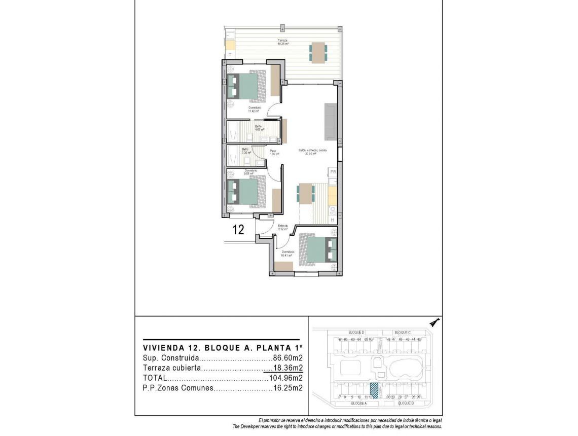 - Апартаменты - Torre Pacheco - San Cayetano