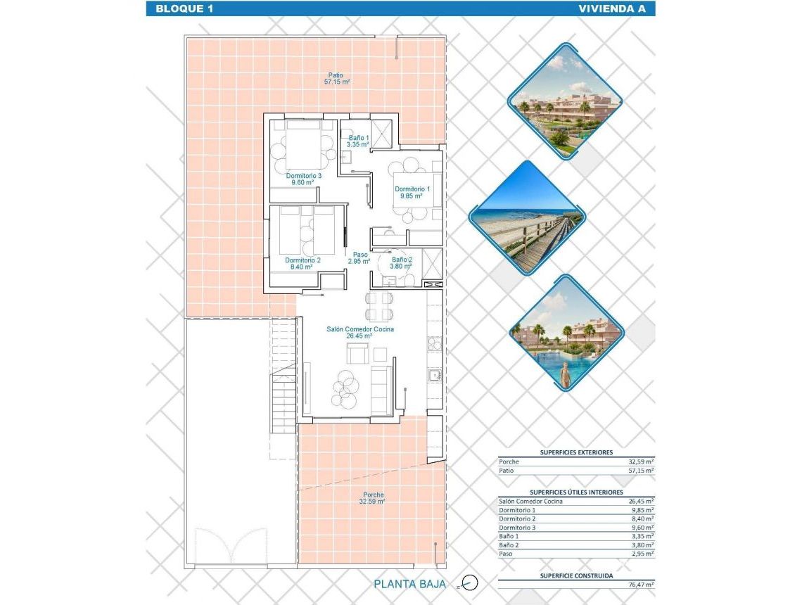 New build - Bungalow - Pilar de la Horadada - Lo Monte