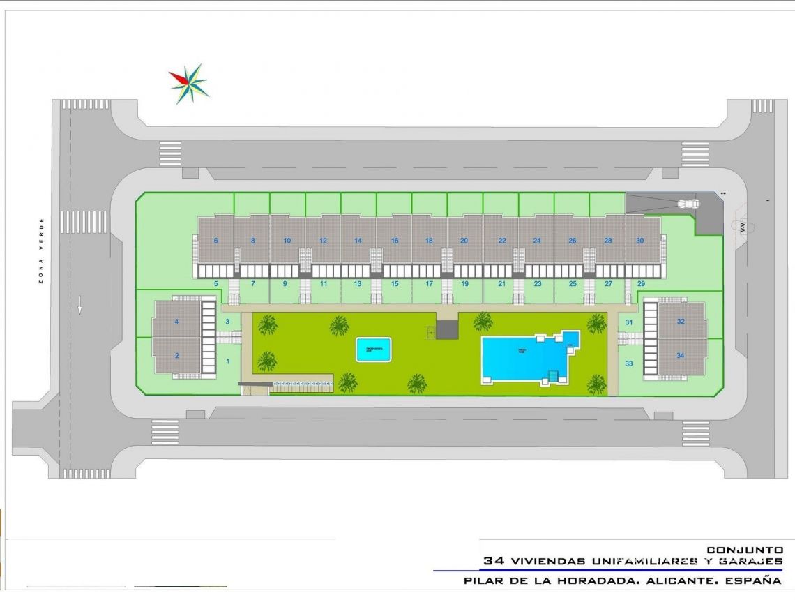 New build - Bungalows - Pilar de la Horadada - pueblo