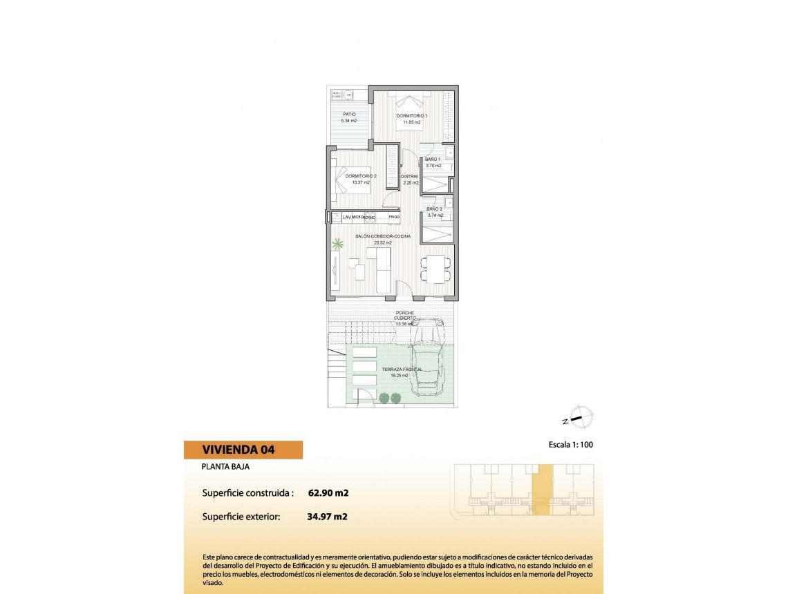 New build - Bungalows - San Pedro del Pinatar - El Salero