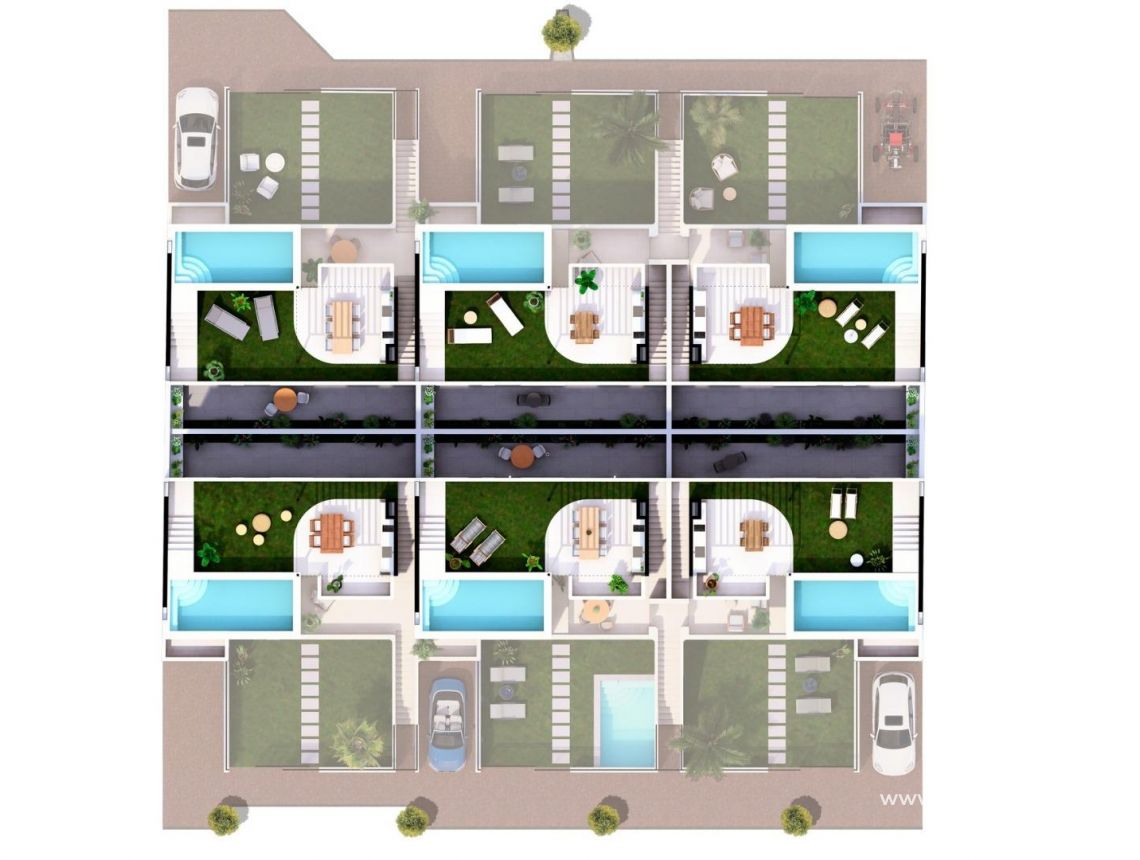 New build - Bungalows - San Pedro del Pinatar - Lo Pagan