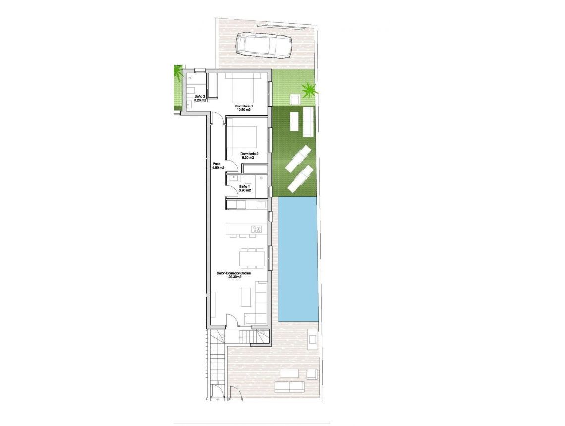 New build - Bungalows - Santiago de la Ribera - Santiago De La Ribera