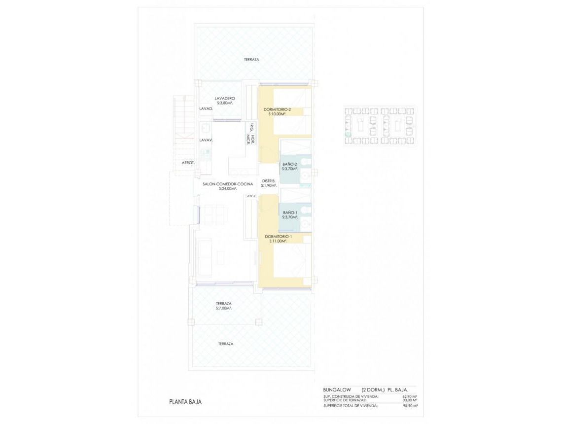 New build - Bungalows - Torrevieja - Los balcones