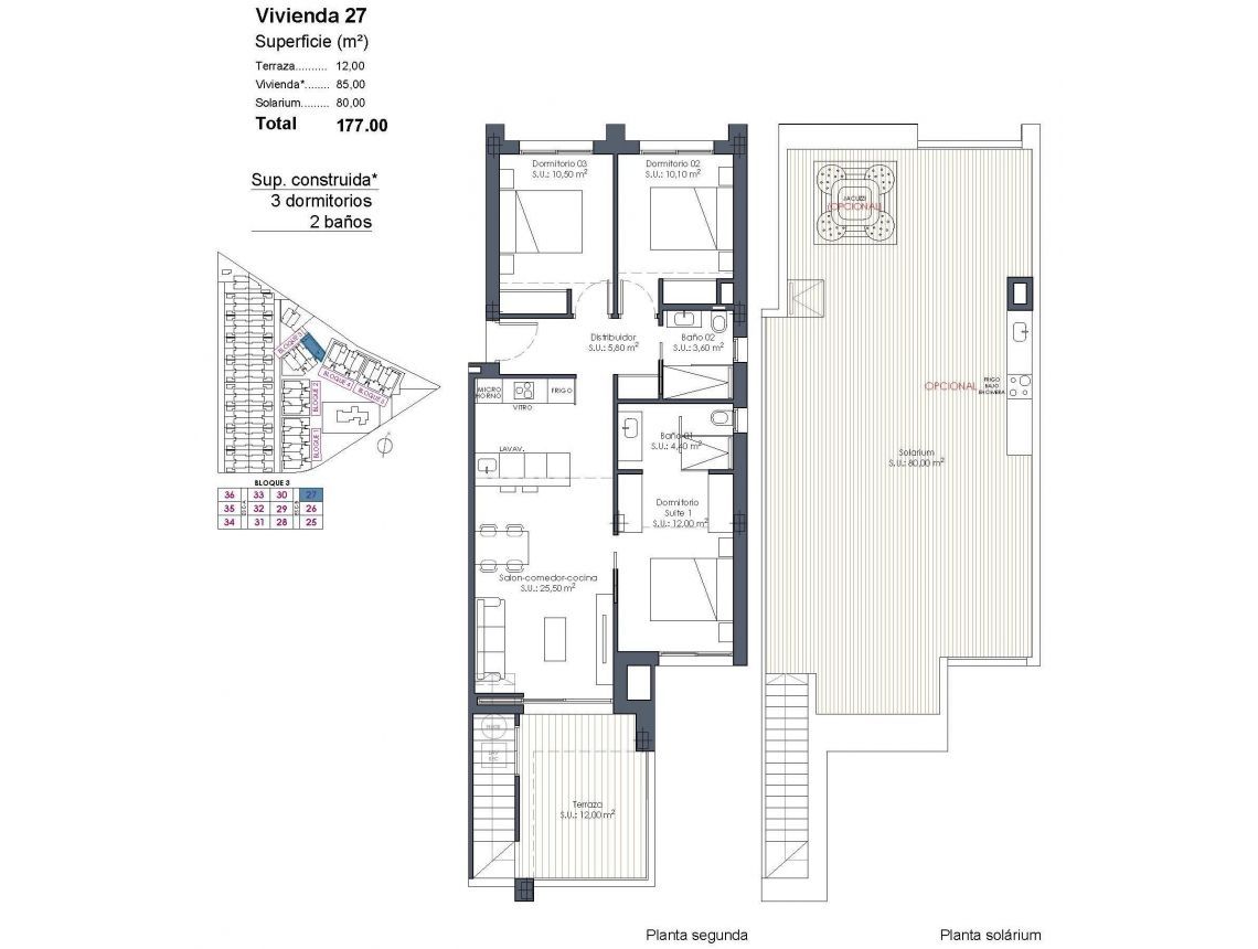 New build - Penthouses - Los Alcázares - Serena Golf