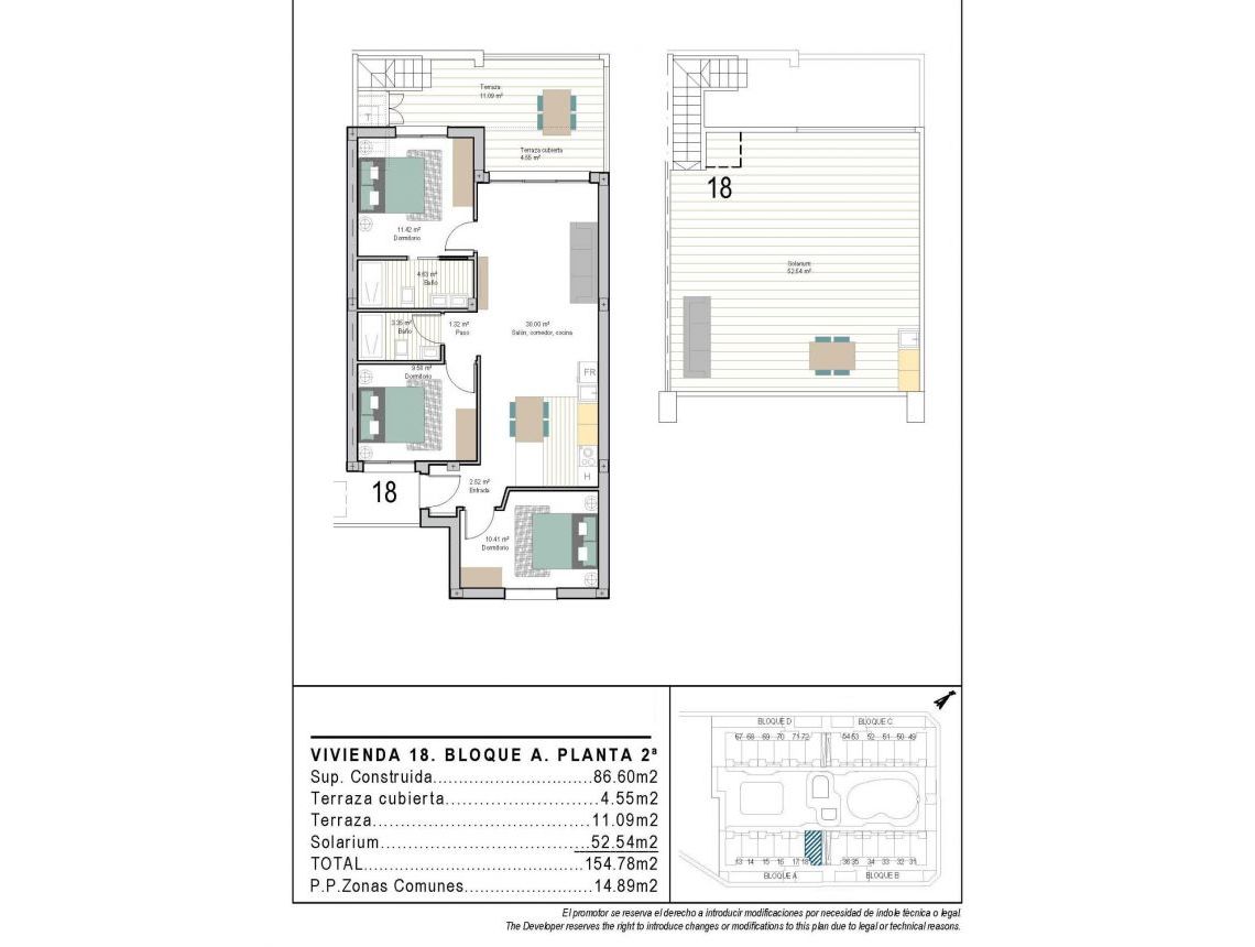 New build - Penthouses - Torre Pacheco - San Cayetano