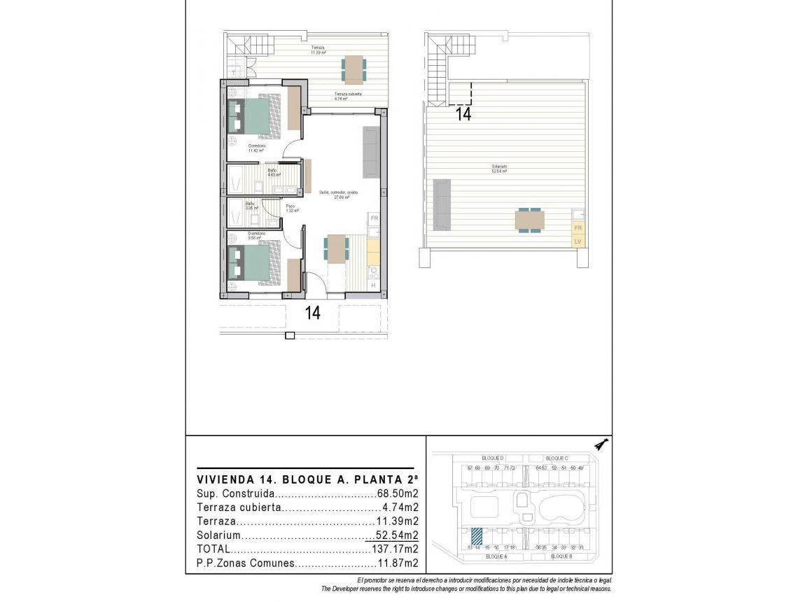 New build - Penthouses - Torre Pacheco - San Cayetano