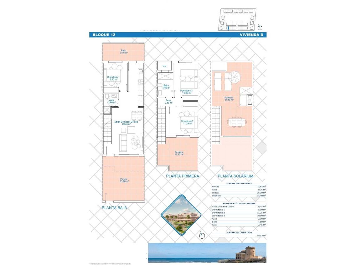 New build - Town House - Pilar de la Horadada - Lo Monte