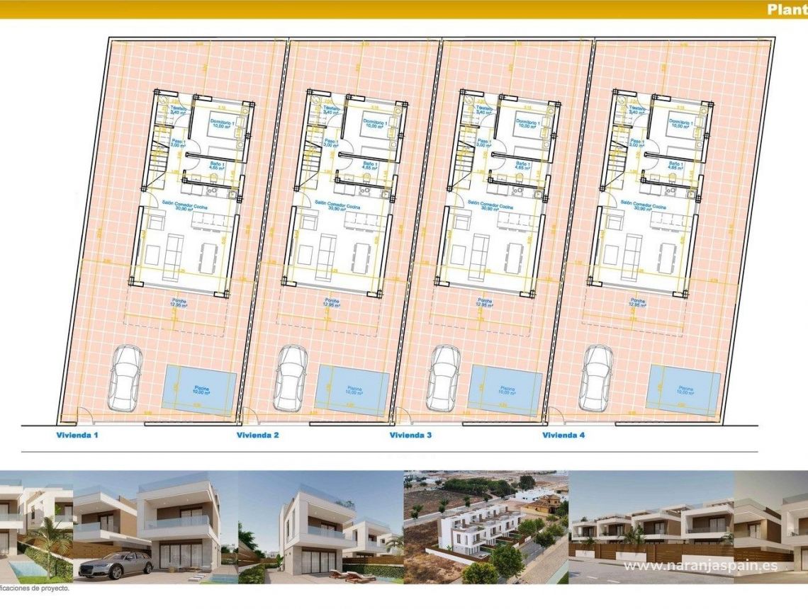 New build - Villa - Pilar de la Horadada - pueblo