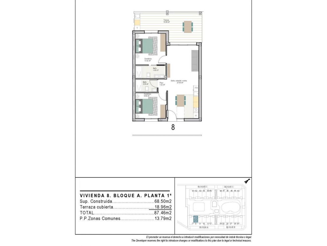 Nowa inwestycja - Apartament - Torre Pacheco - San Cayetano