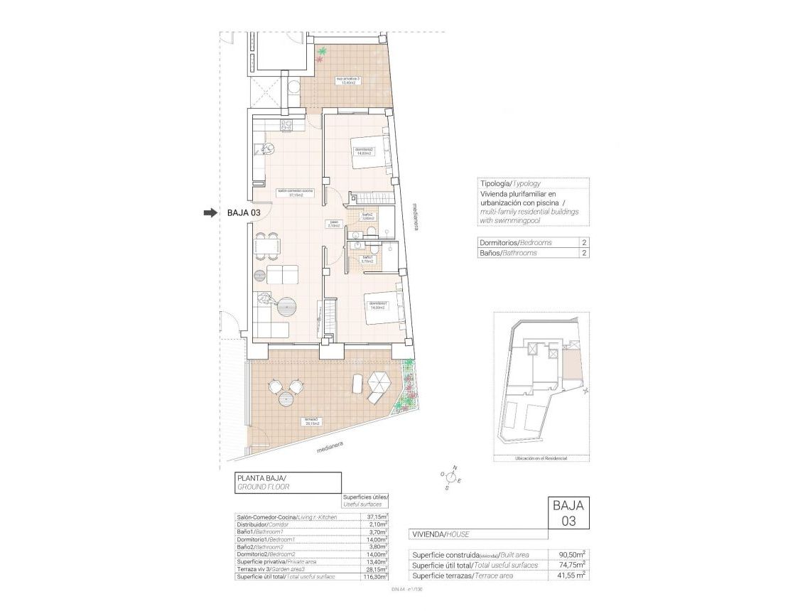 Obra Nueva - Apartamento - Hondón de las Nieves - Pueblo