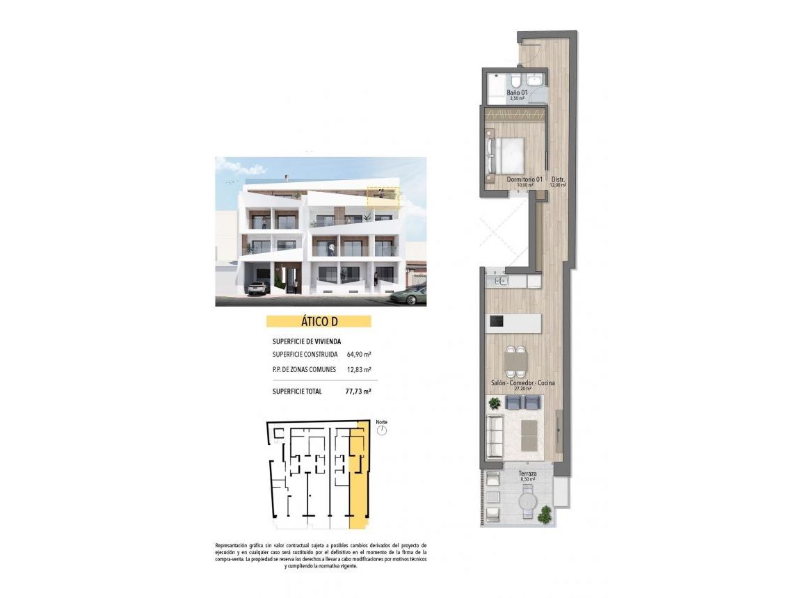 Obra Nueva - Ático - Torrevieja - Playa del cura
