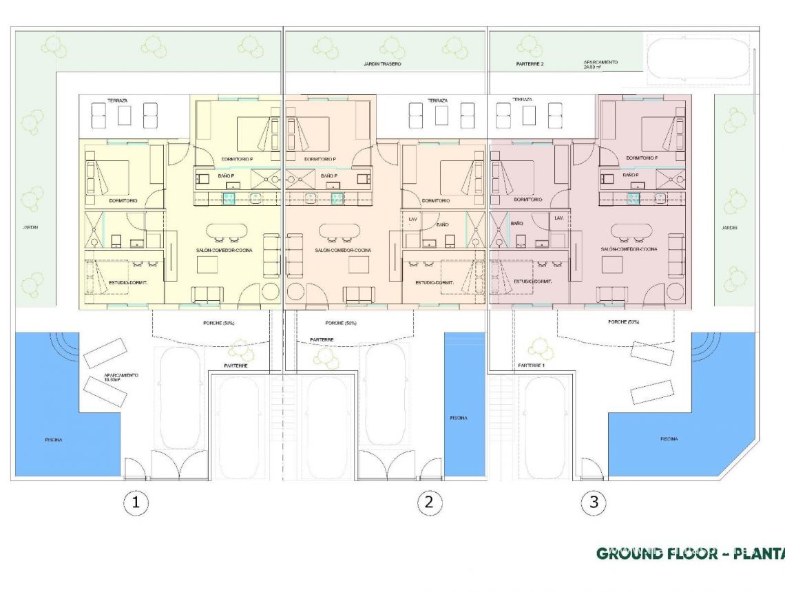 Obra Nueva - Bungalow - Pilar de la Horadada - parques de Andromeda