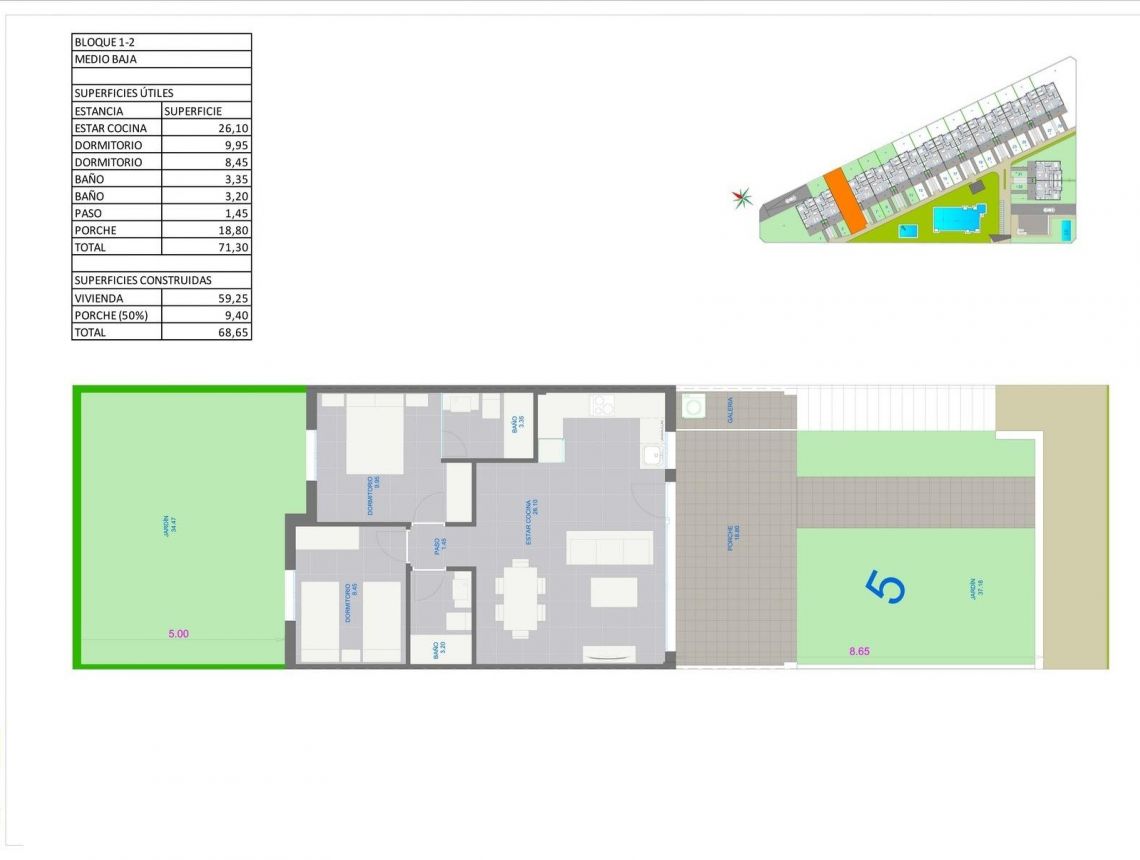Obra Nueva - Bungalow - Pilar de la Horadada - pueblo