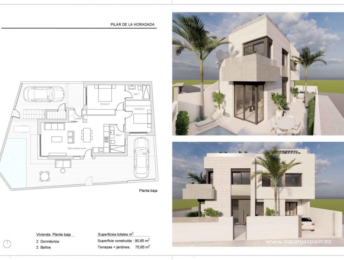 Obra Nueva - Bungalow - Pilar de la Horadada - pueblo