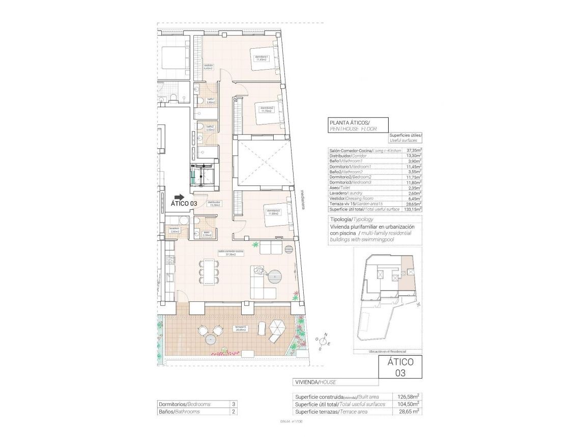  - Penthouse  - Hondon de las Nieves - Pueblo