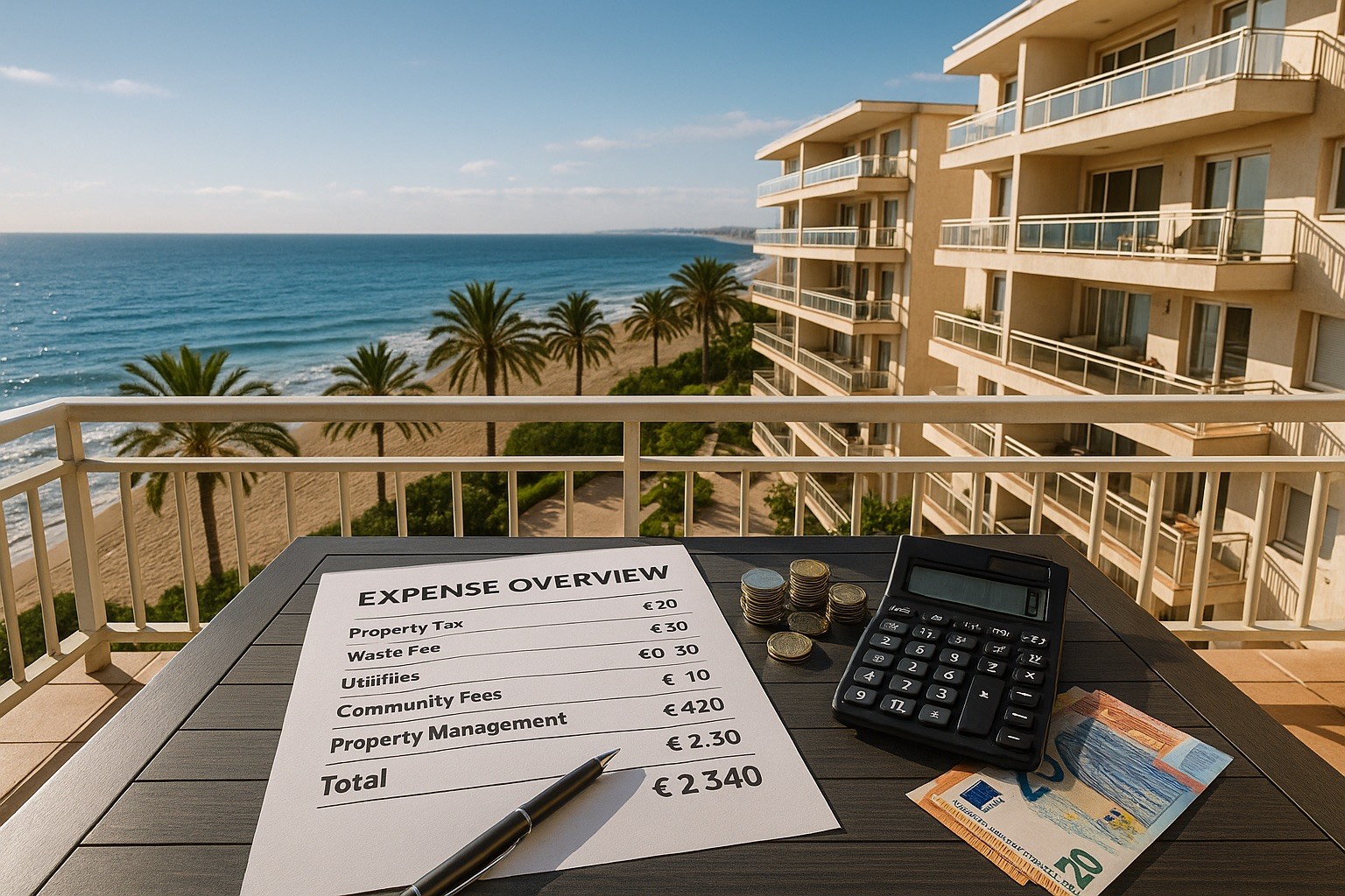 Hur mycket kostar det egentligen att underhålla en lägenhet vid havet i Spanien?