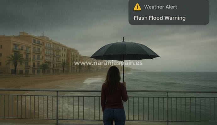 Regn i Alicante-provinsen: varsler aktivert, men ingen grunn til bekymring